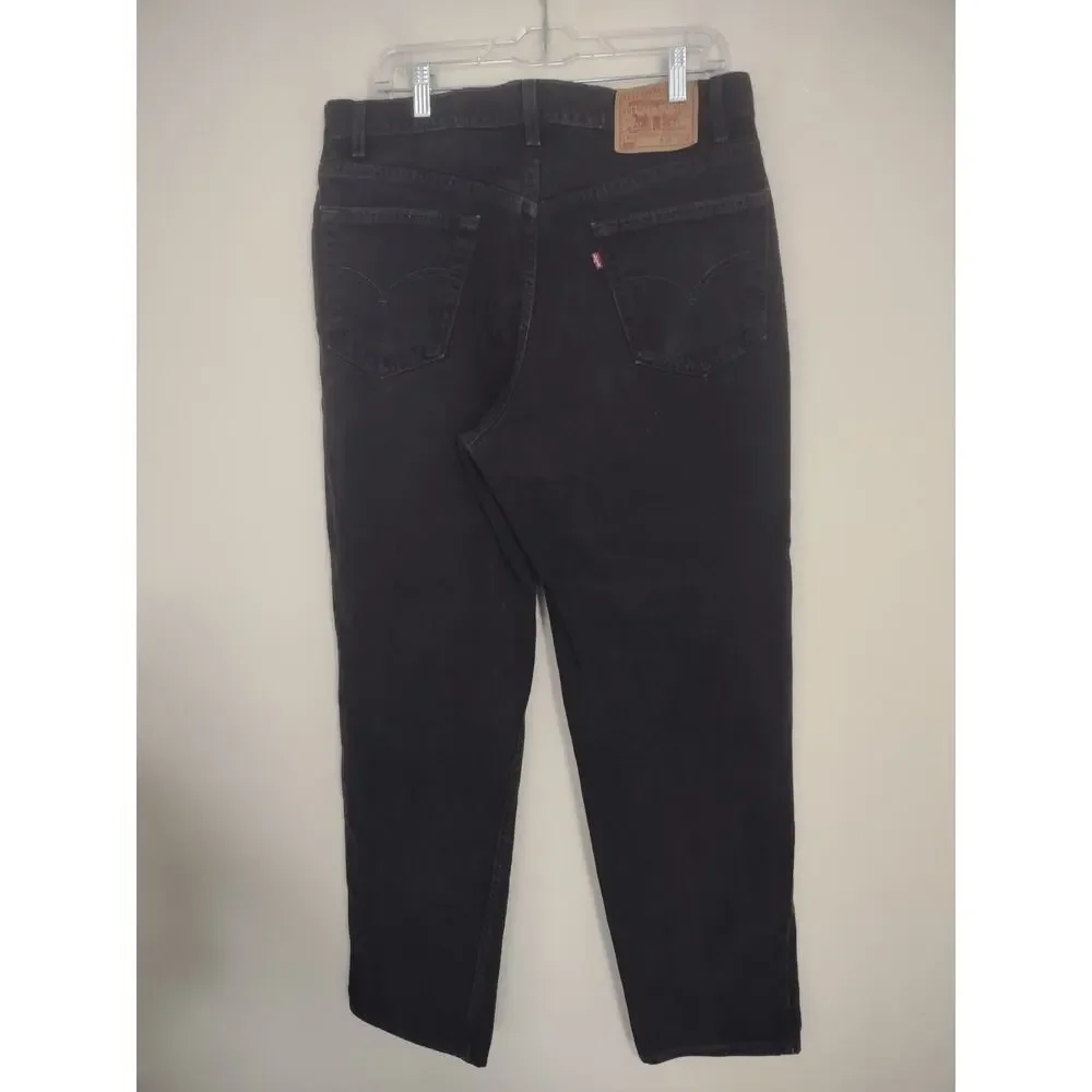 Vintage Y2K Levi's 550 Black Jeans 34 Casual‎ Preppy Classic